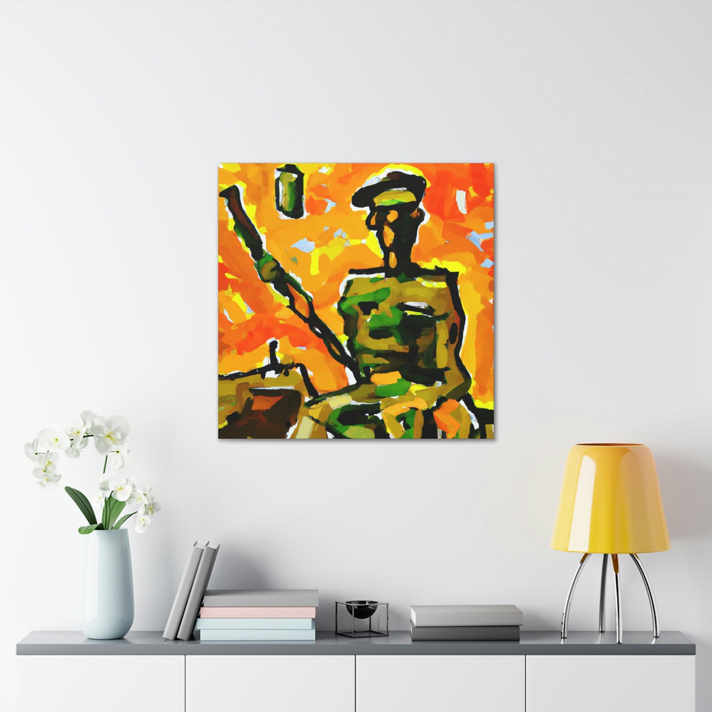 Sniper in Fauvism - Canvas