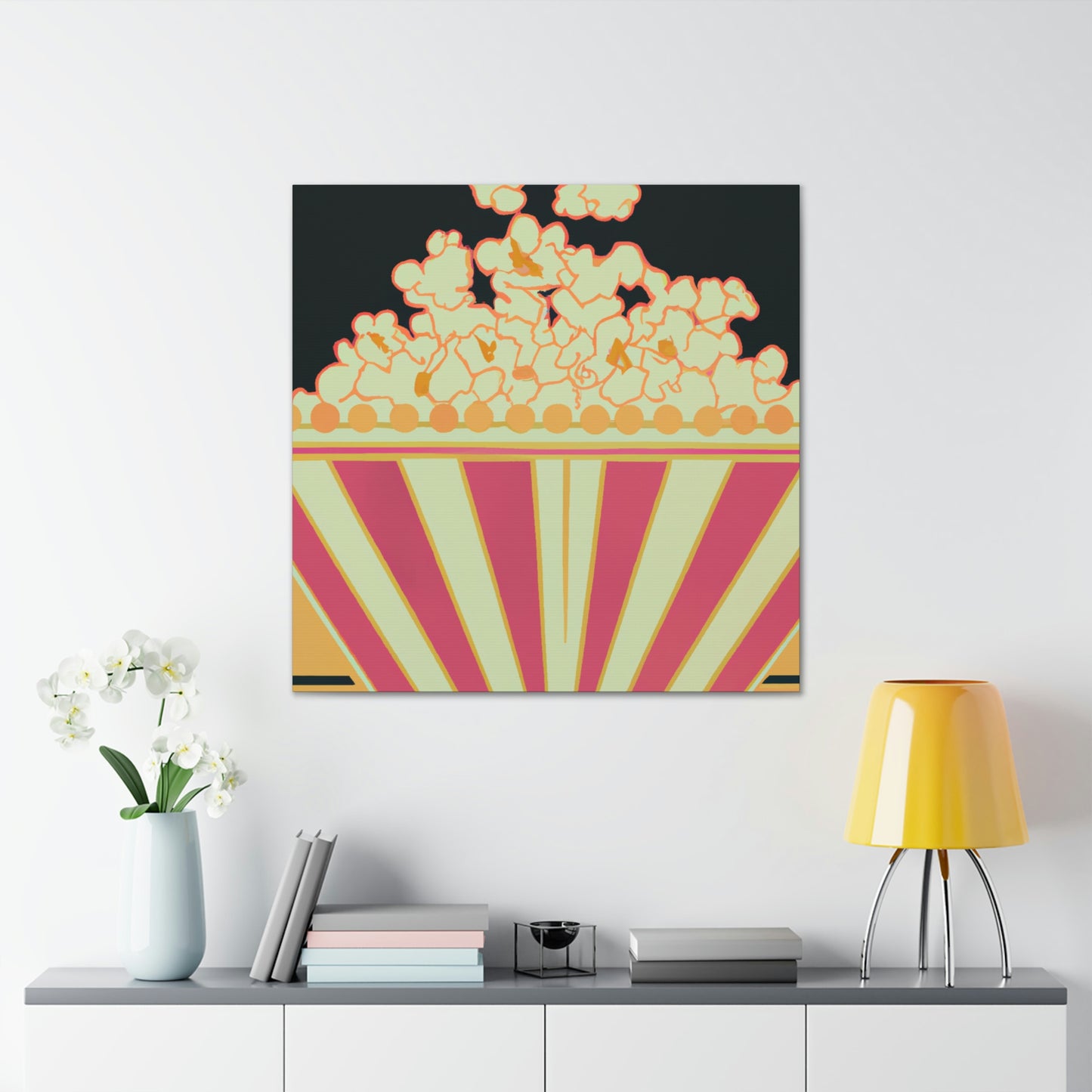 "Popcorn Palace in Flames" - Canvas