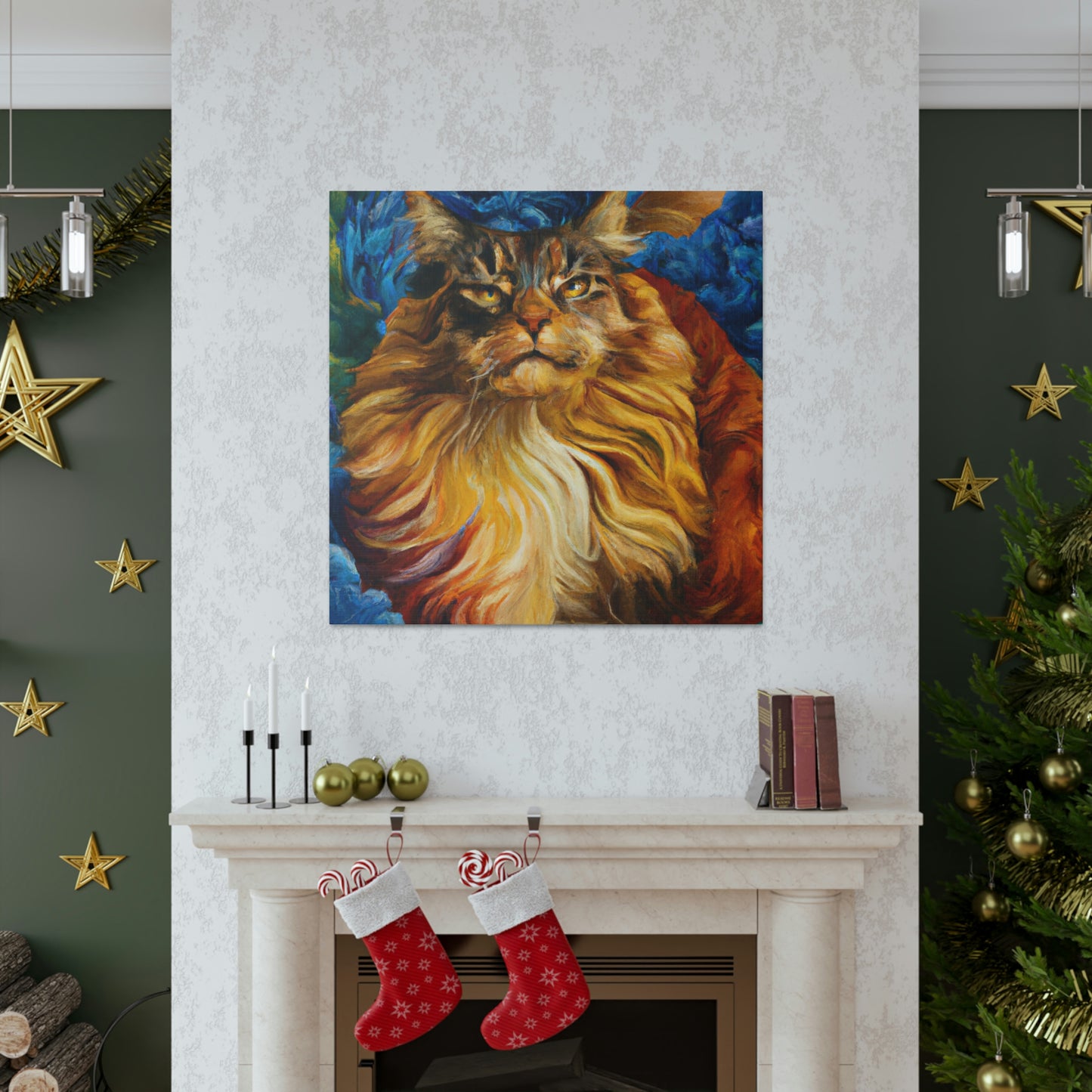 Maine Coon Majesty - Canvas