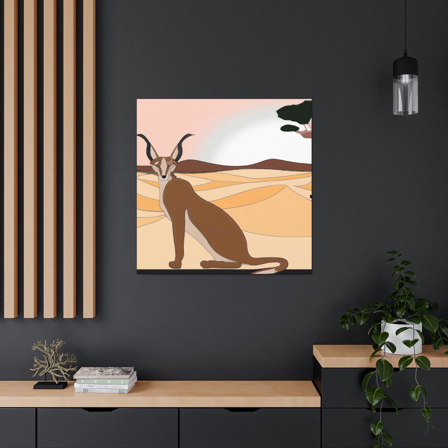 Caracal's Classic Charm - Canvas