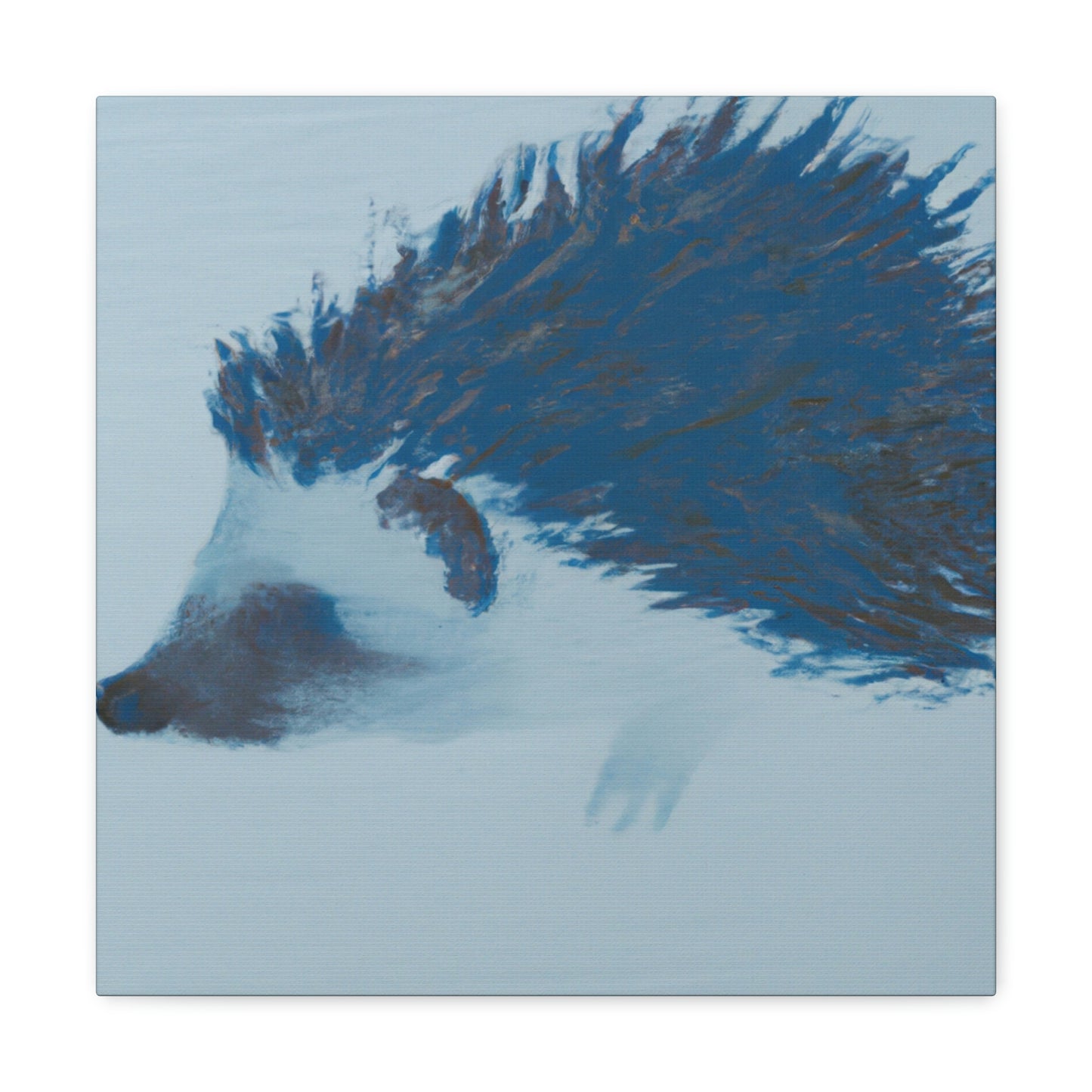 "Hedgehog in Minimalism" - Canvas