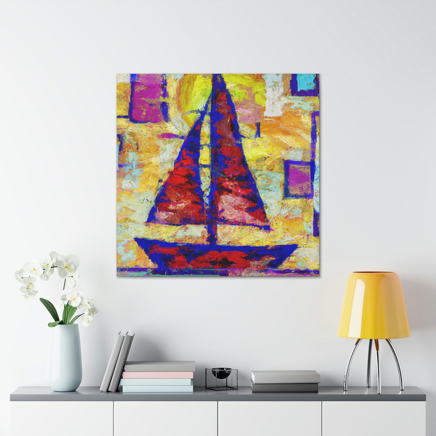 Sailboat on the Horizon - Canvas