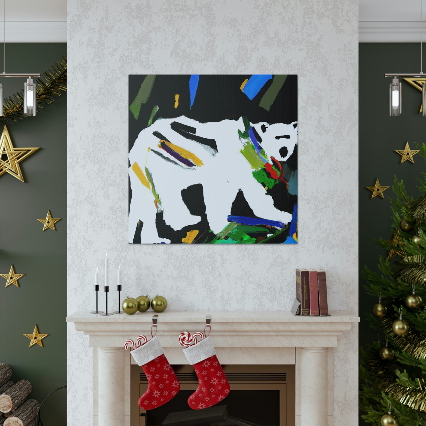 "Polar Bear's Expressionism" - Canvas