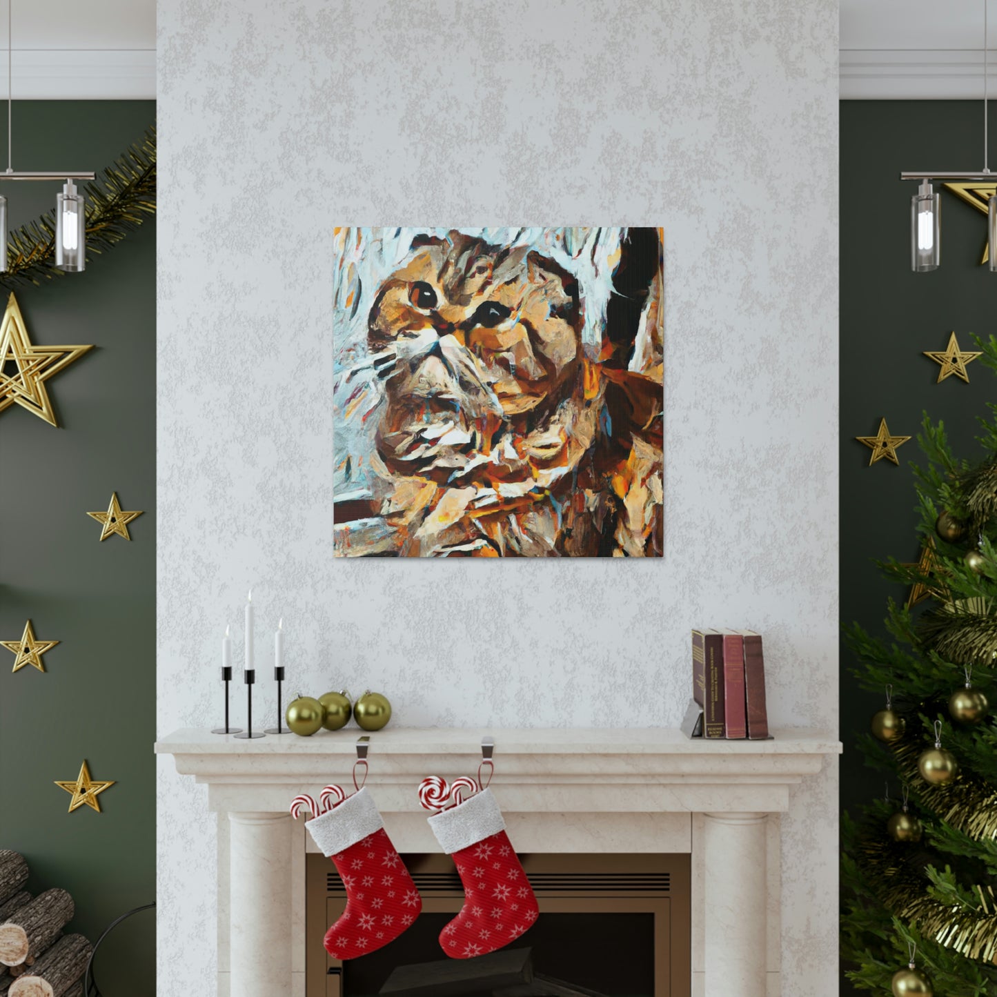 Scottish Fold Abstraction - Canvas