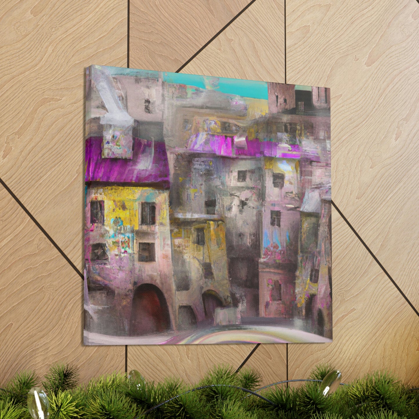 Tudor Elegance Abstract - Canvas