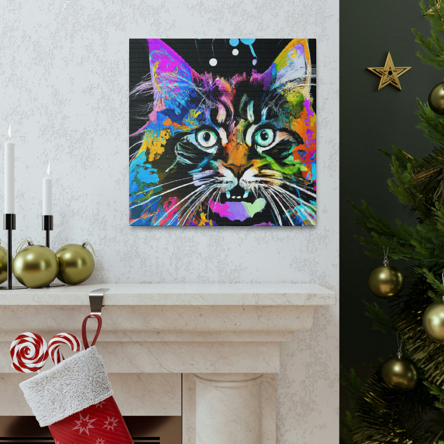 "Maine Coon Pop Art" - Canvas