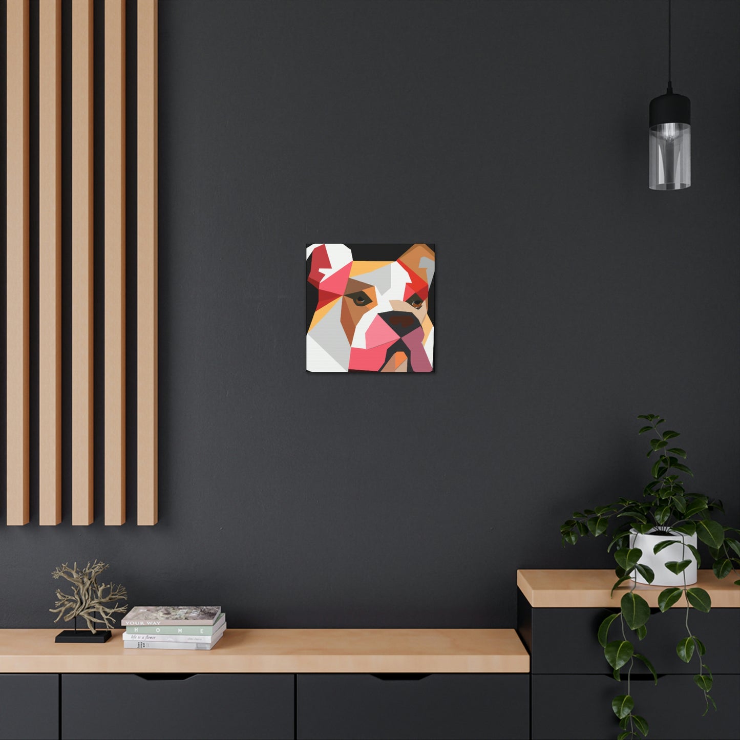 American Bulldog Minimalism - Canvas