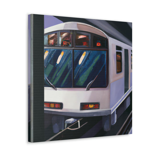 Subway Train Nightscape - Canvas