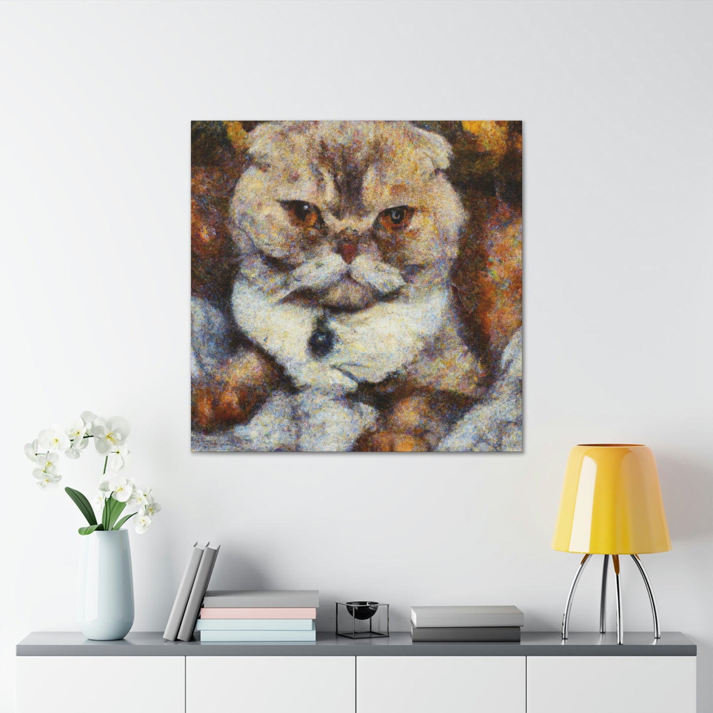 Scottish Fold Reflection - Canvas