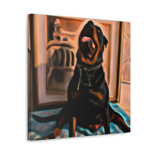 "Rottweiler in a Dream" - Canvas