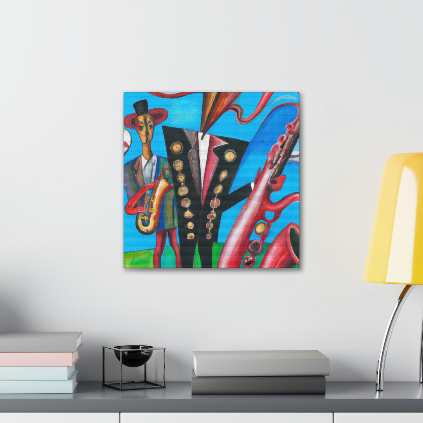 "Saxophone in Fauvism" - Canvas