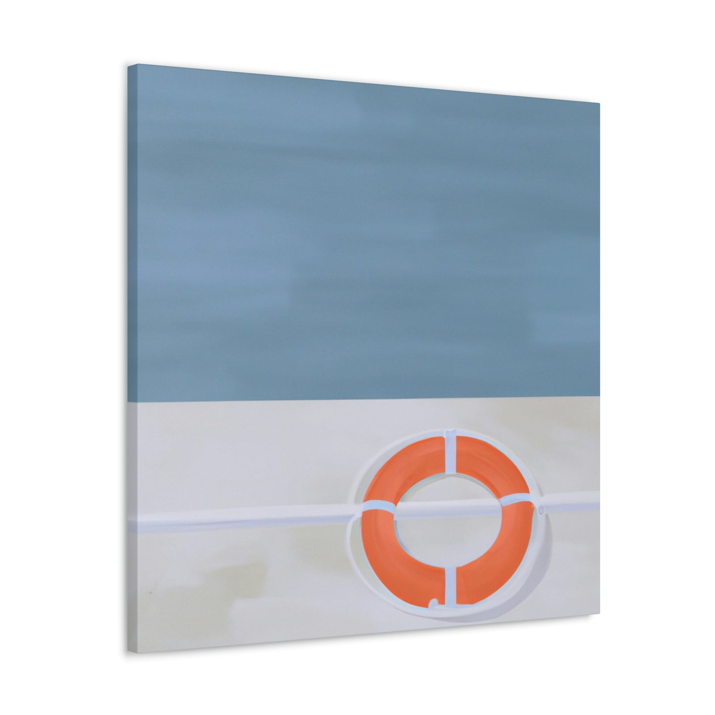 "Lifebuoy in Minimalism" - Canvas