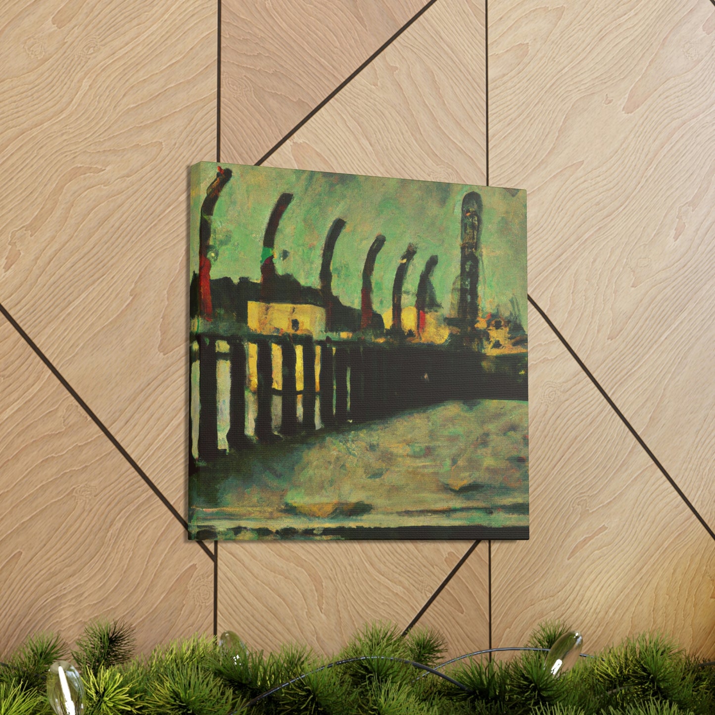 Pier at Nightfall - Canvas