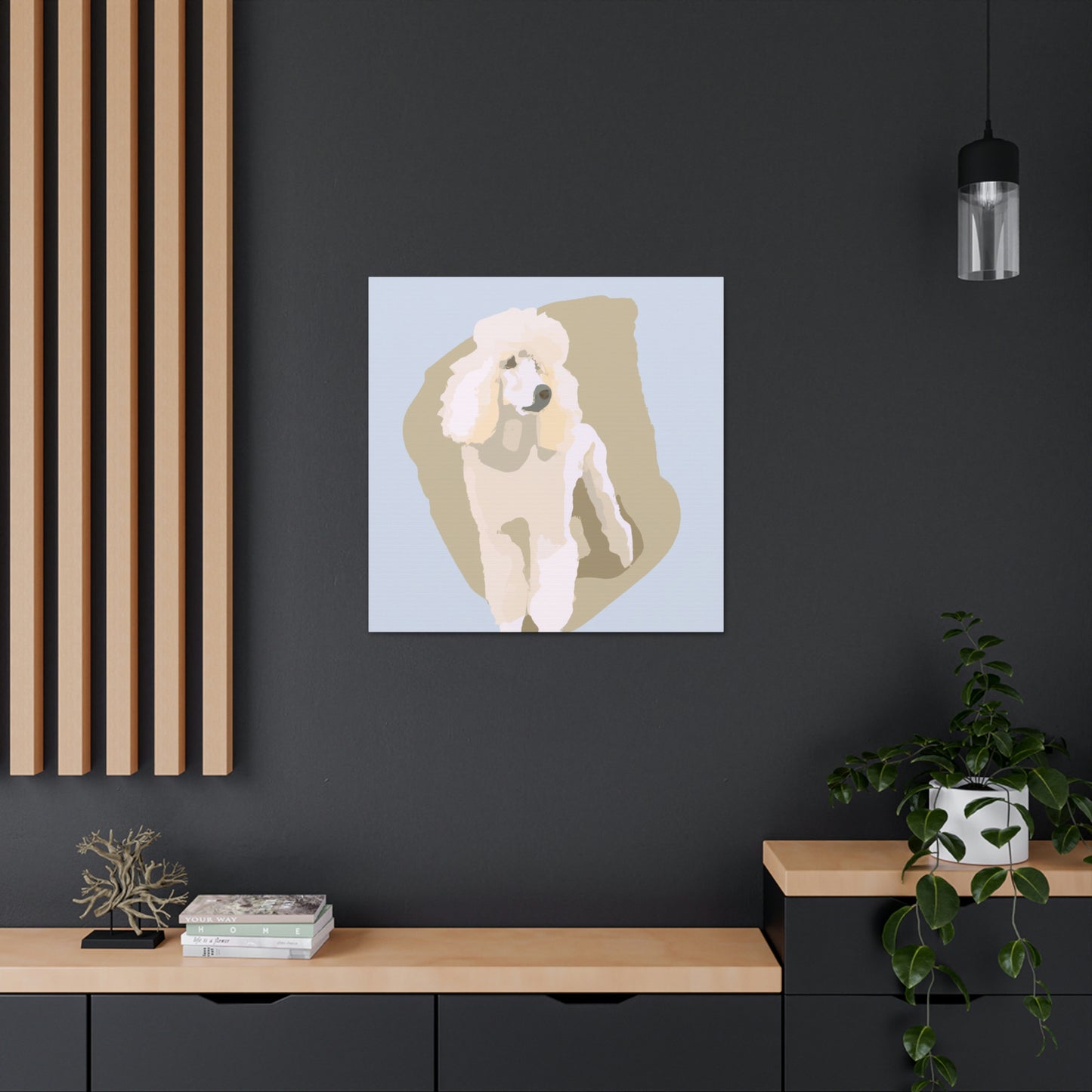 "Poodle in Minimalism" - Canvas