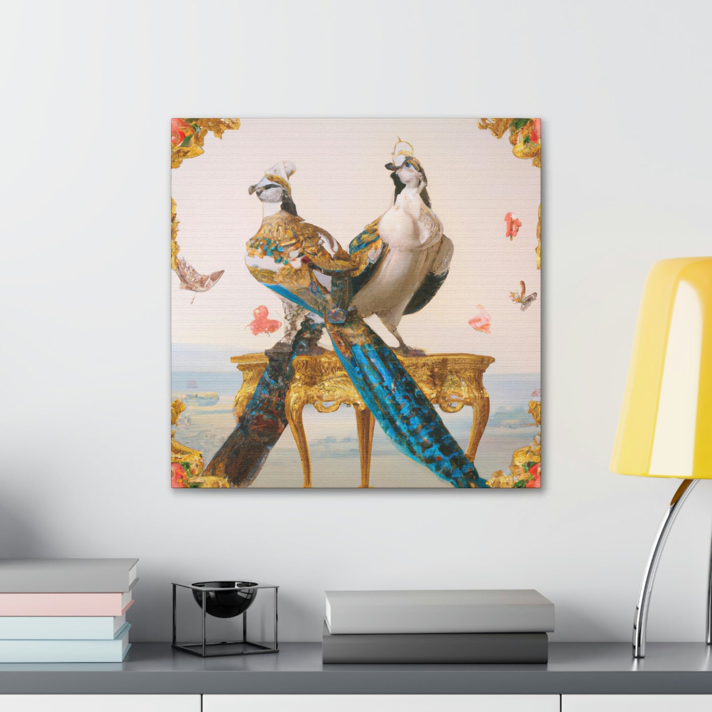 "Birds of the Rococo" - Canvas