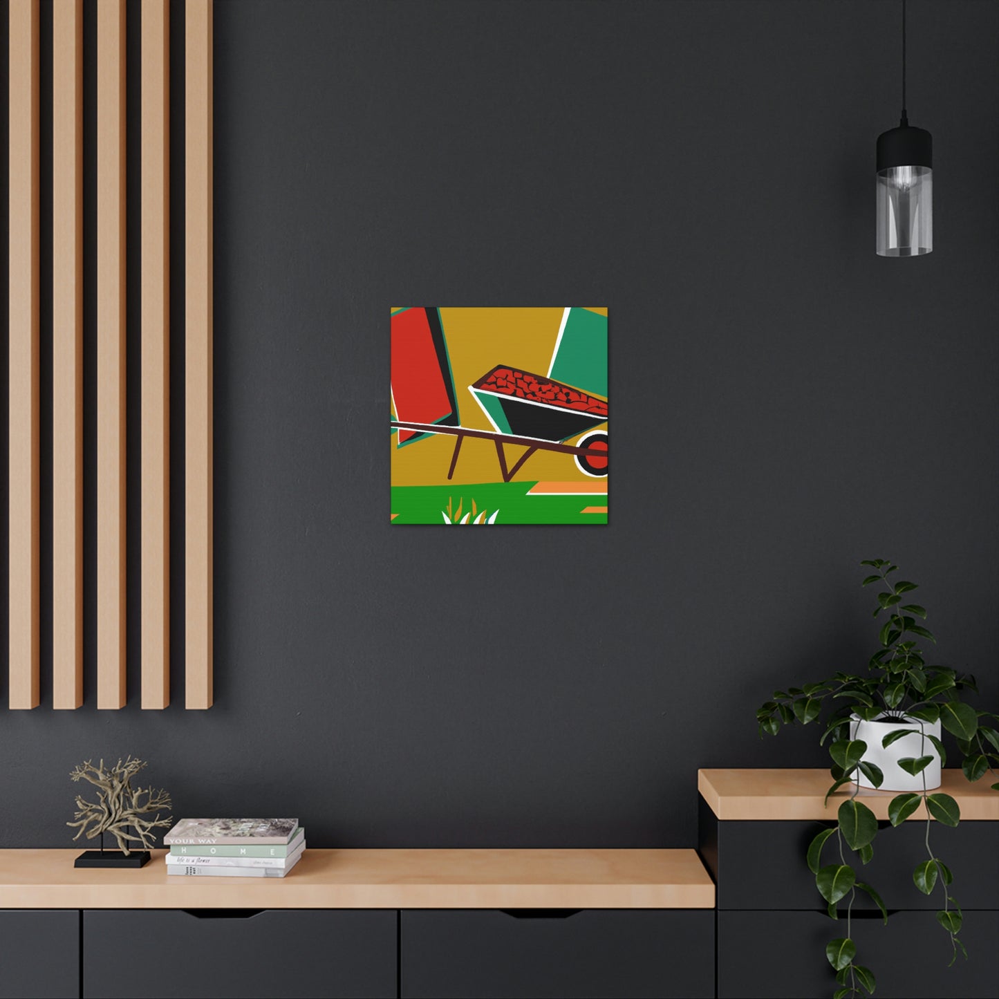 "Wheelbarrow in Motion" - Canvas