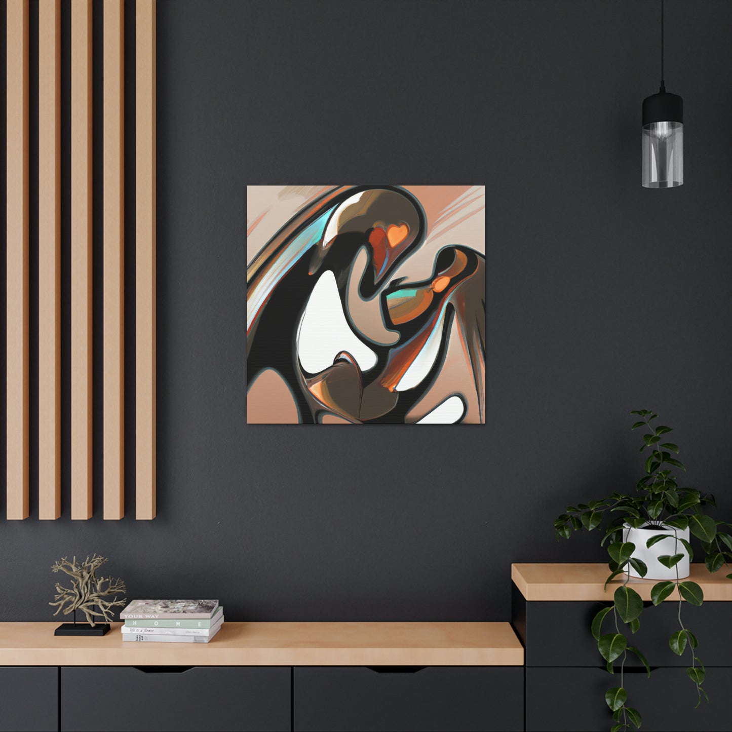 Love's Bear Embrace - Canvas