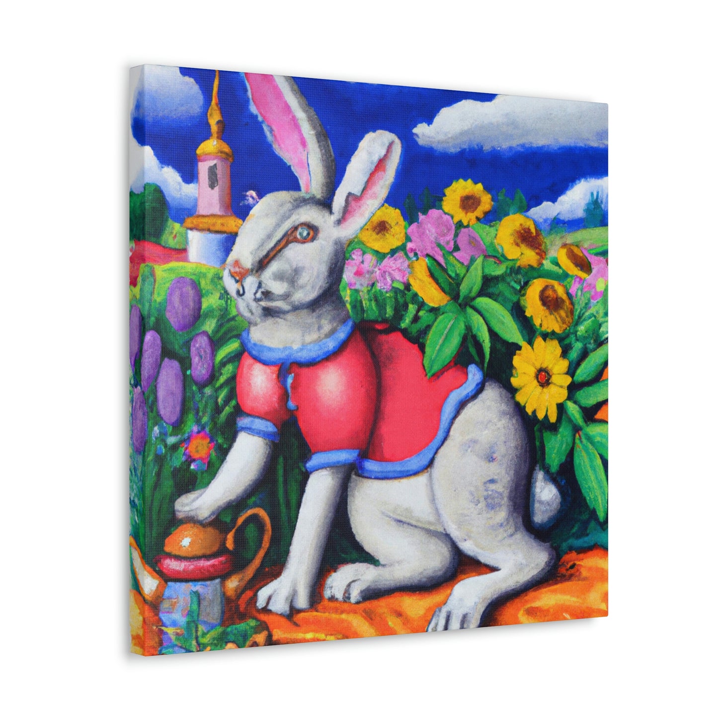 Rabbit in Baroque Style - Canvas