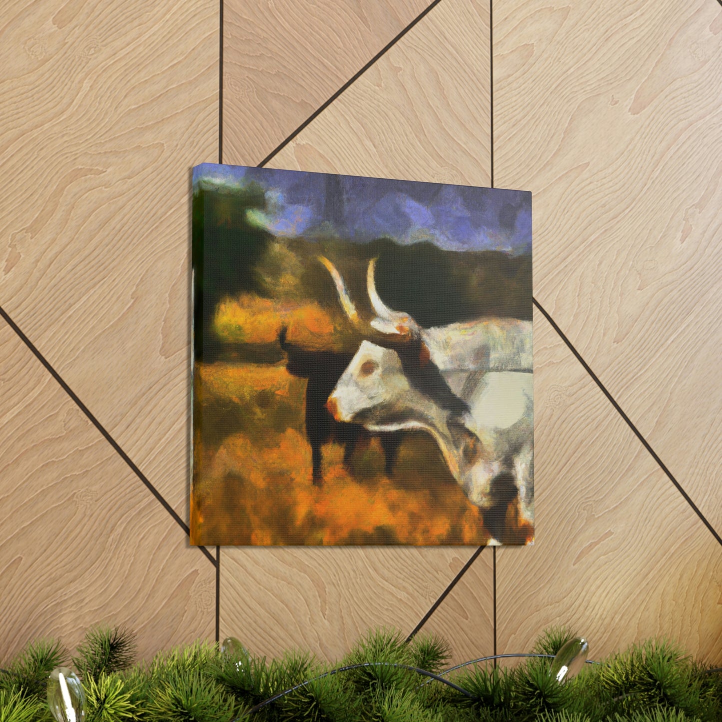 Longhorn in Expressionism - Canvas