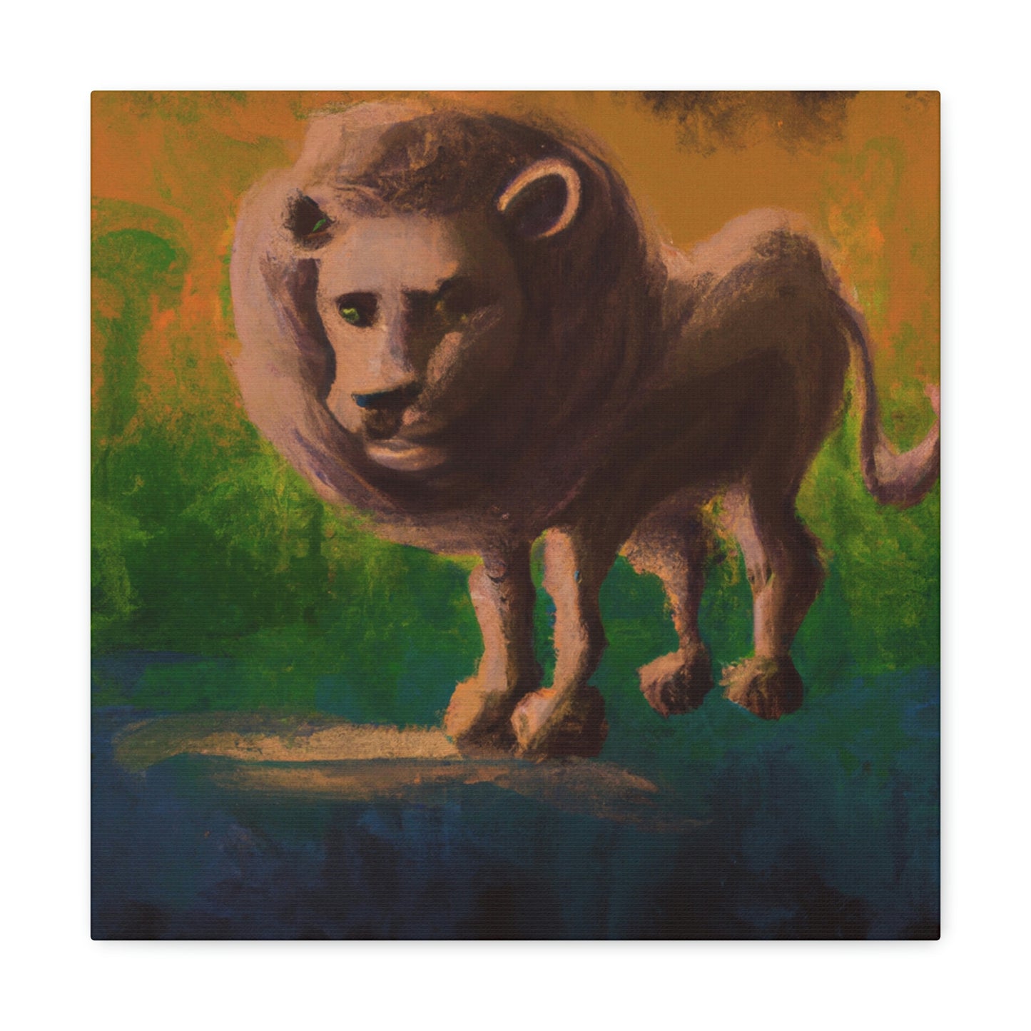 Lion in Baroque Era - Canvas