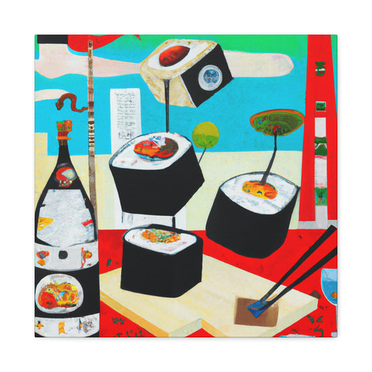 "Sushi: Abstract Expression" - Canvas