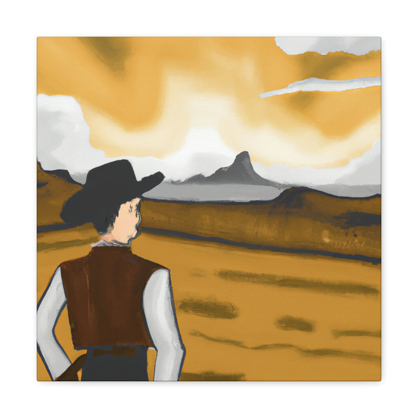 Rancher in Reflection - Canvas