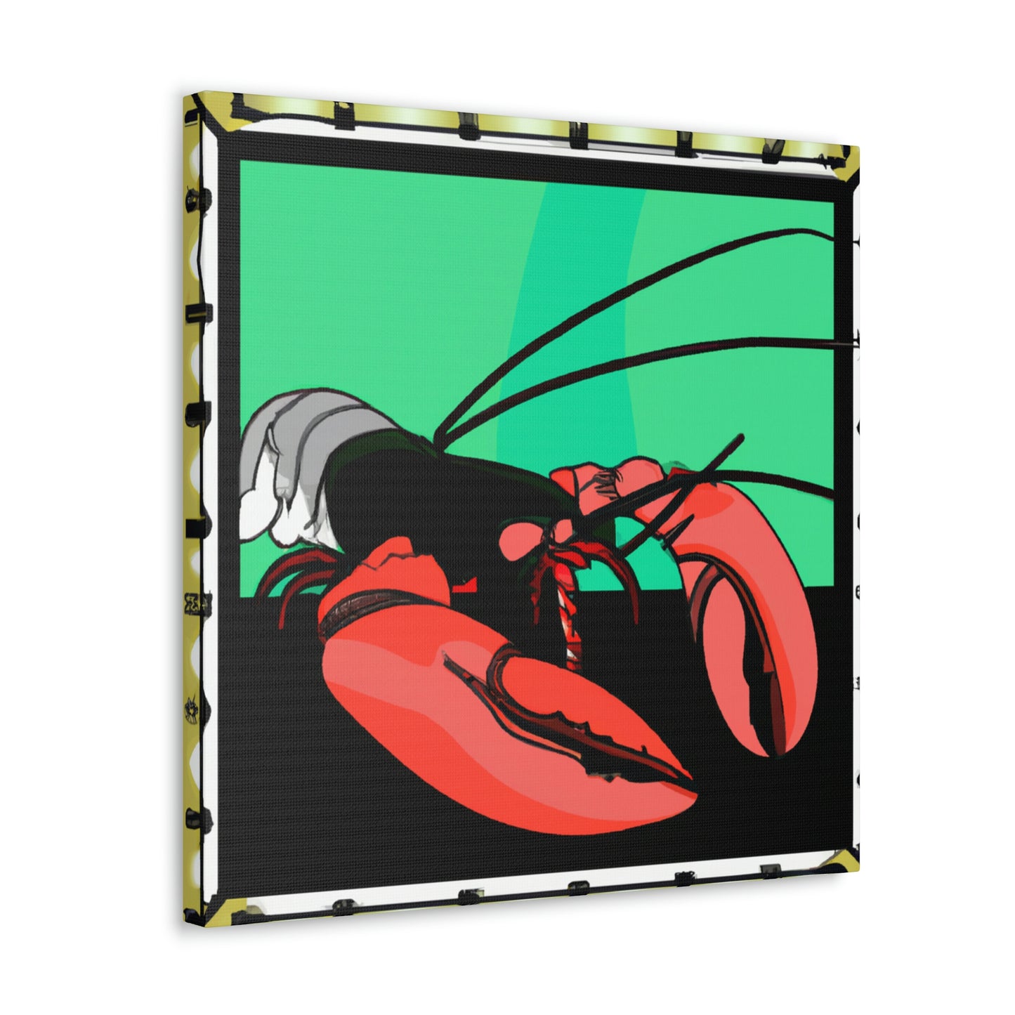 "Lobster Lures Lovingly" - Canvas