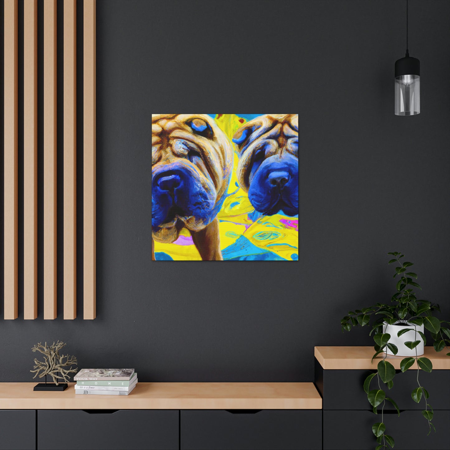 Sleeping Shar Pei Dream - Canvas