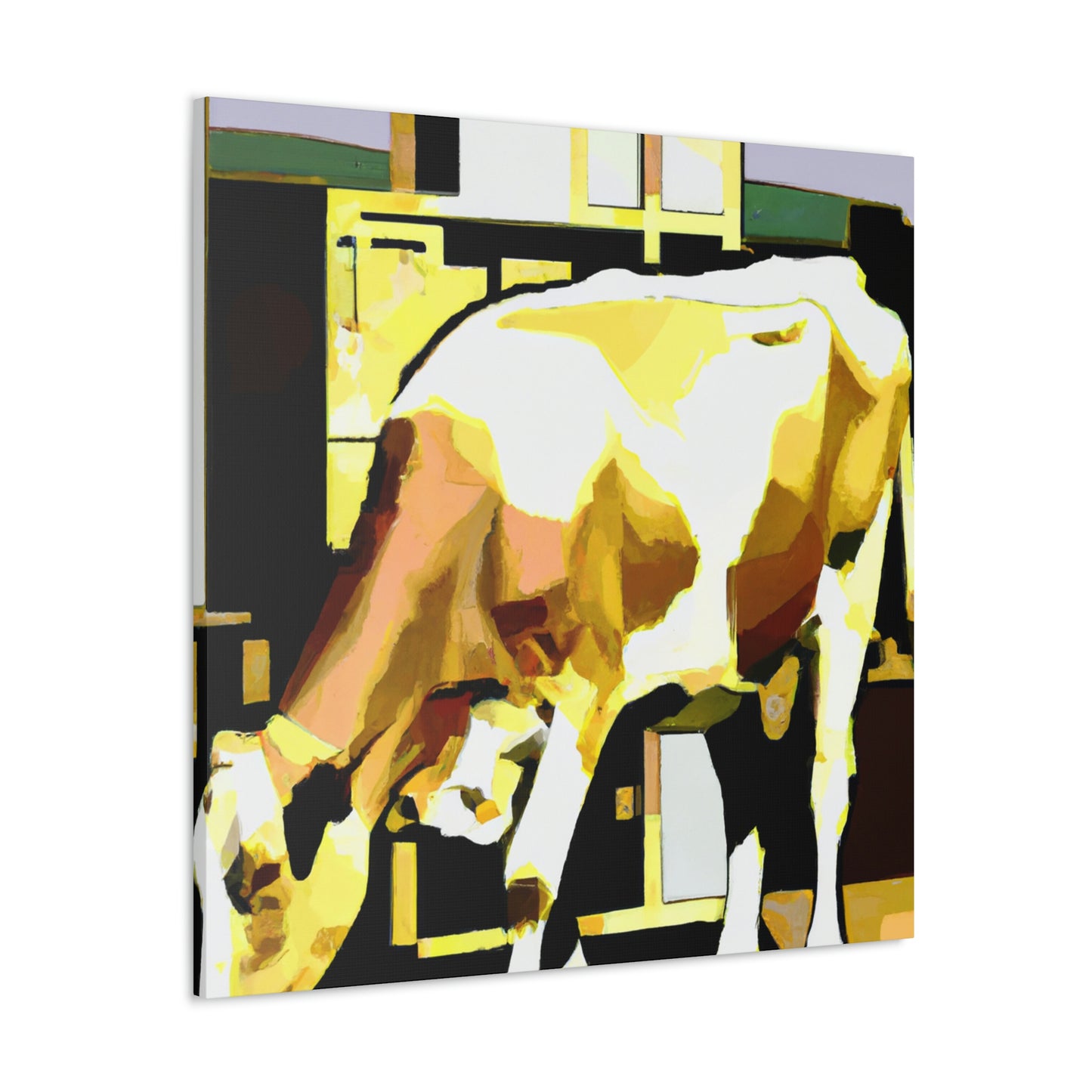 "Jersey Cow in Jazz." - Canvas