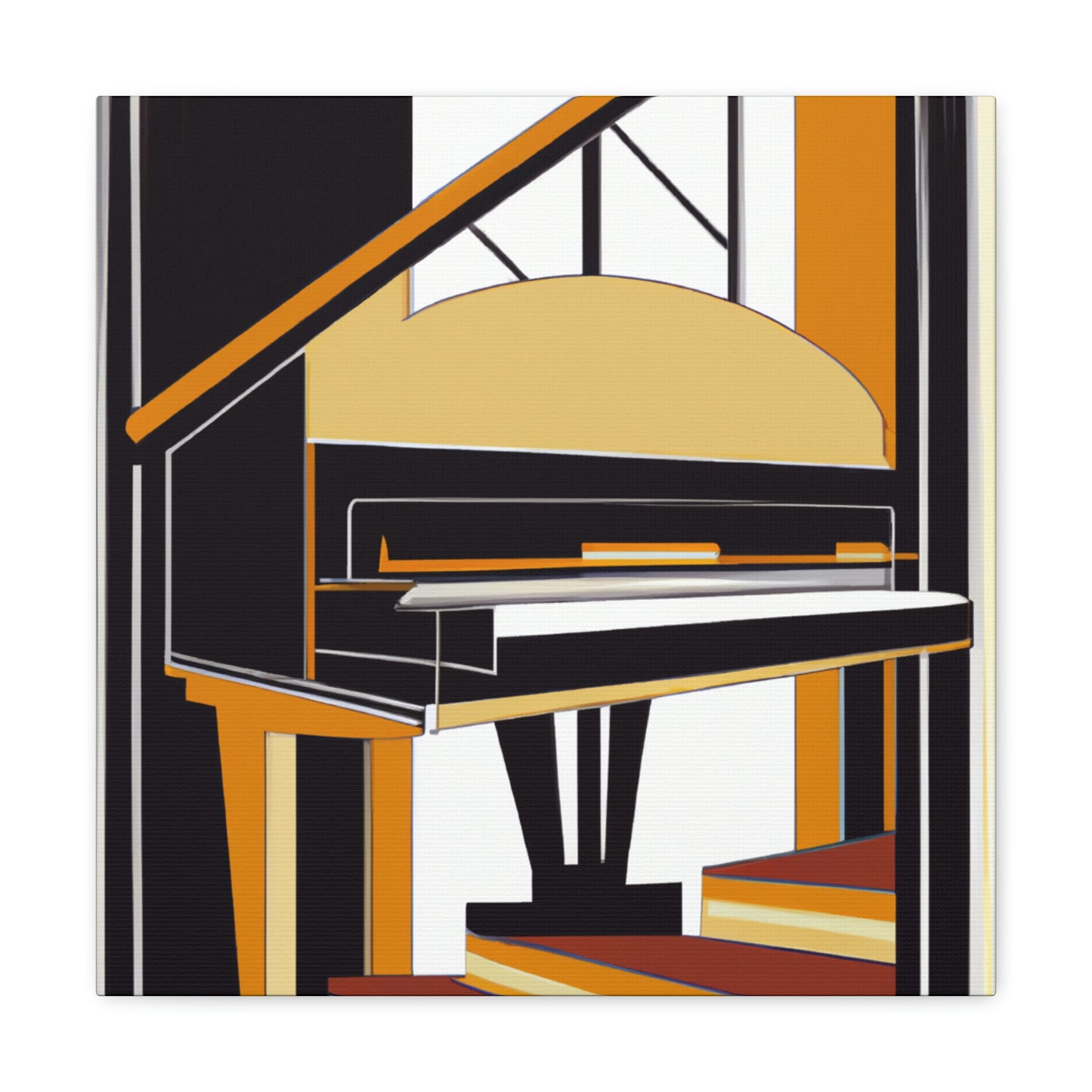 Piano's Artistic Lilt - Canvas