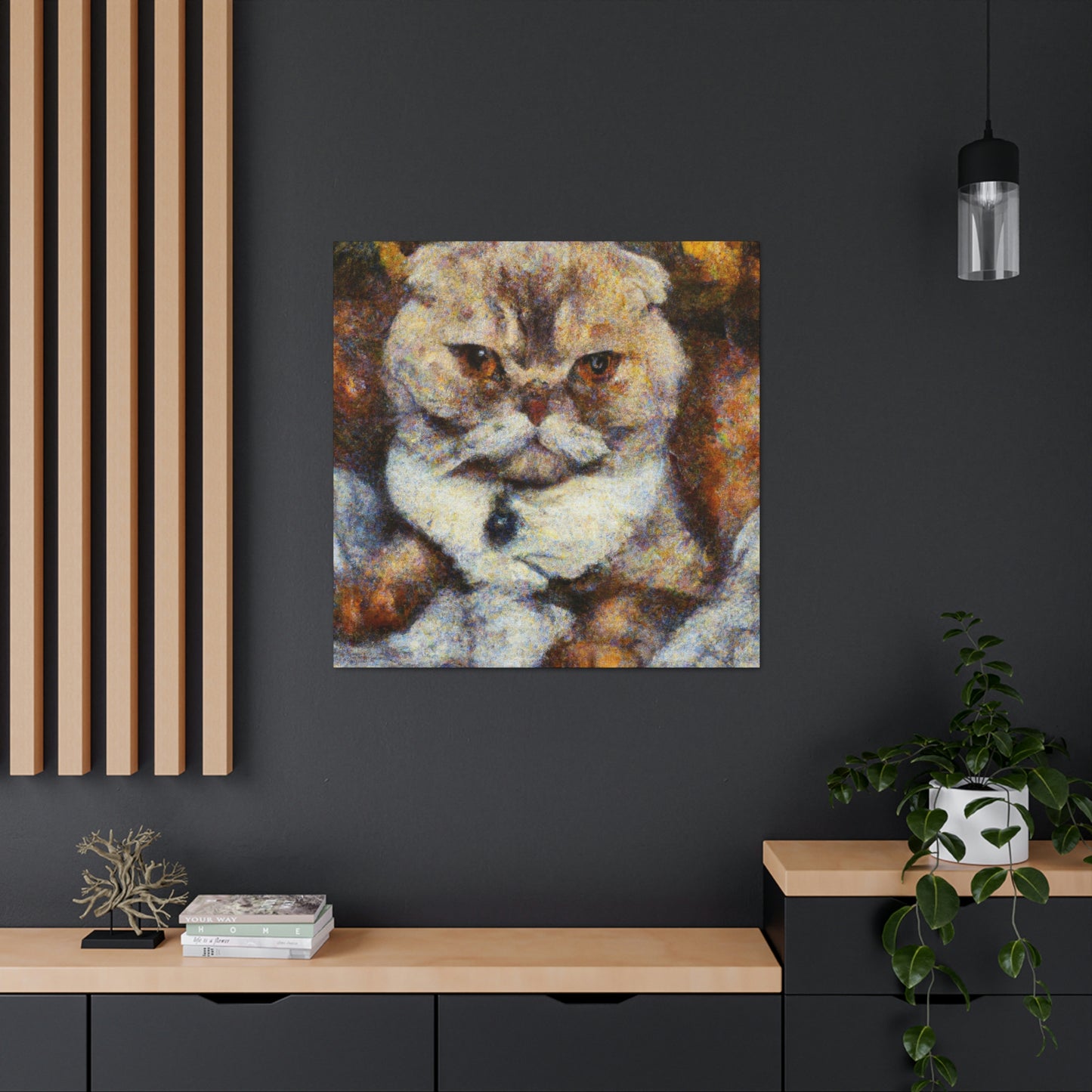 Scottish Fold Reflection - Canvas