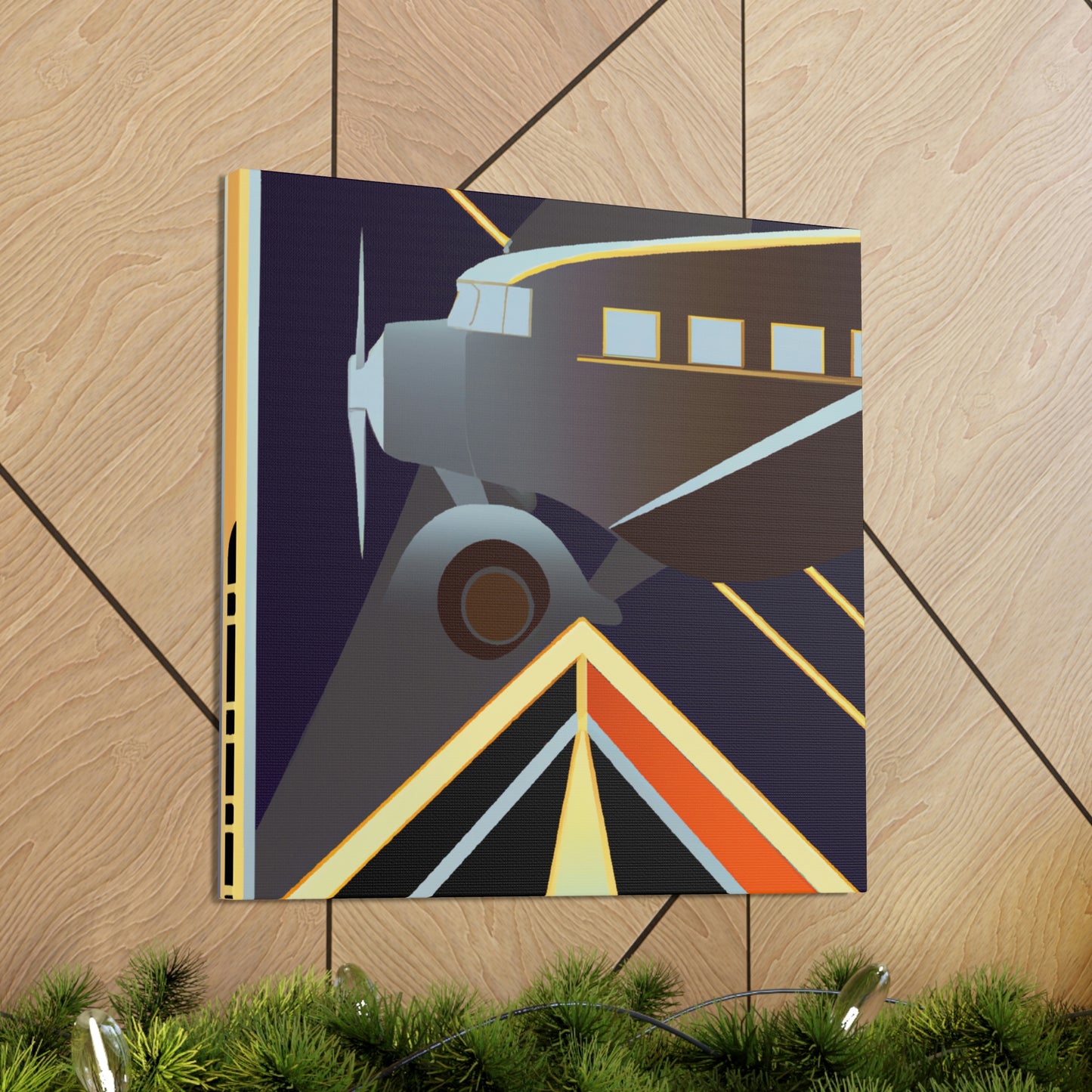 "Aerial Art Deco Dream" - Canvas