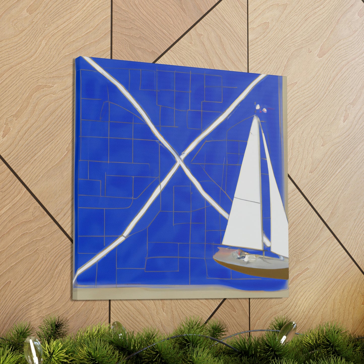 Nautical Minimalism Chart - Canvas