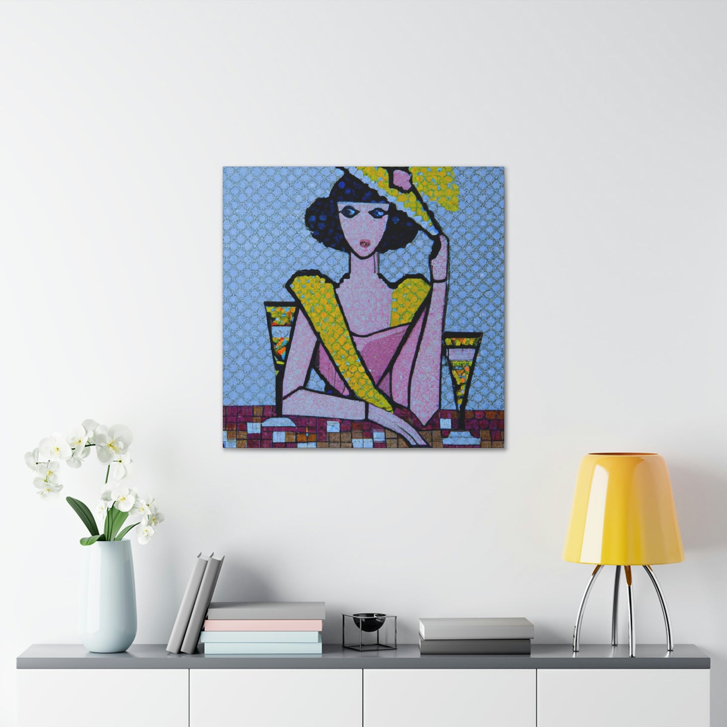 "Art Deco Pointillisme" - Canvas