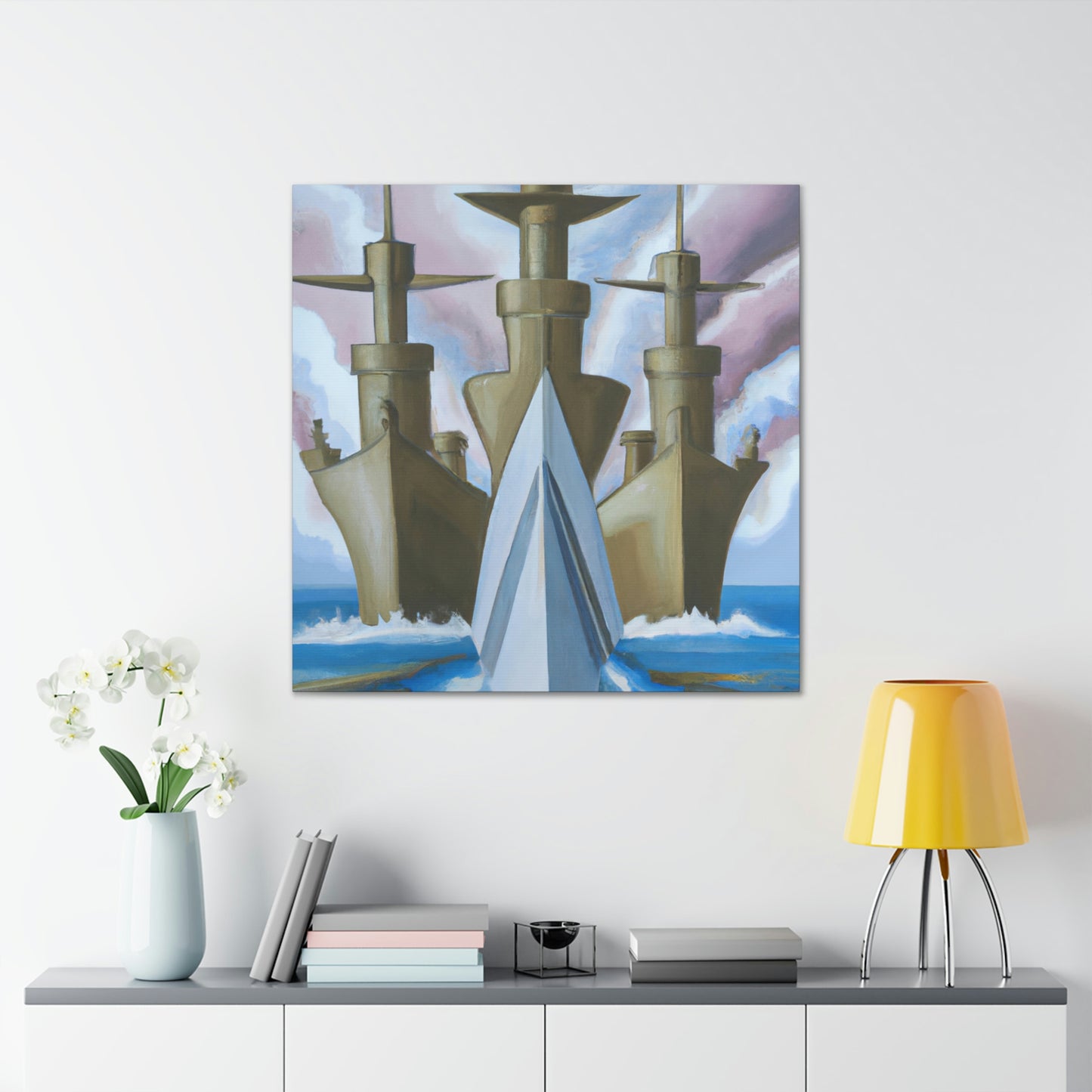 "Battleship in Dreamland" - Canvas