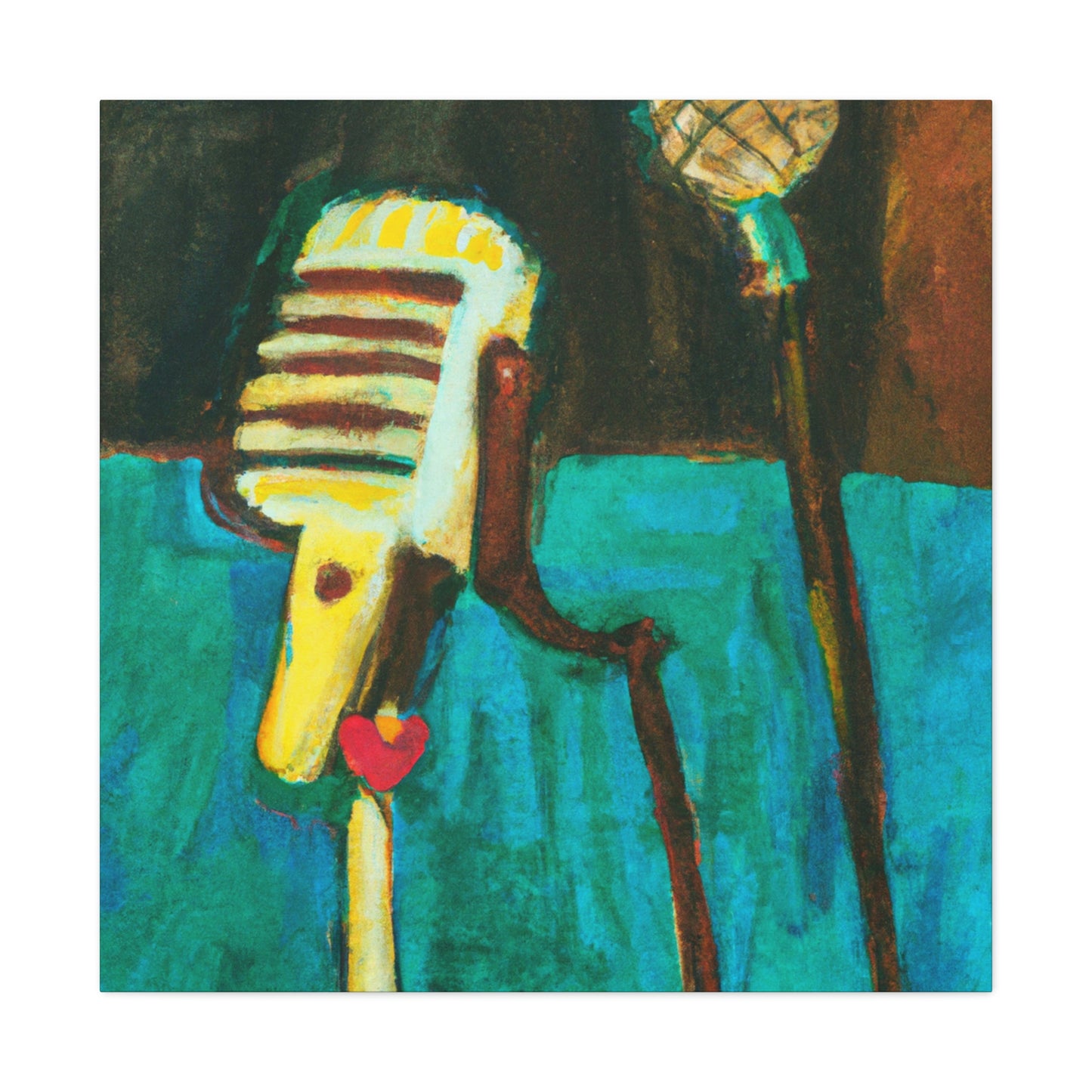 The Mic and Mood - Canvas