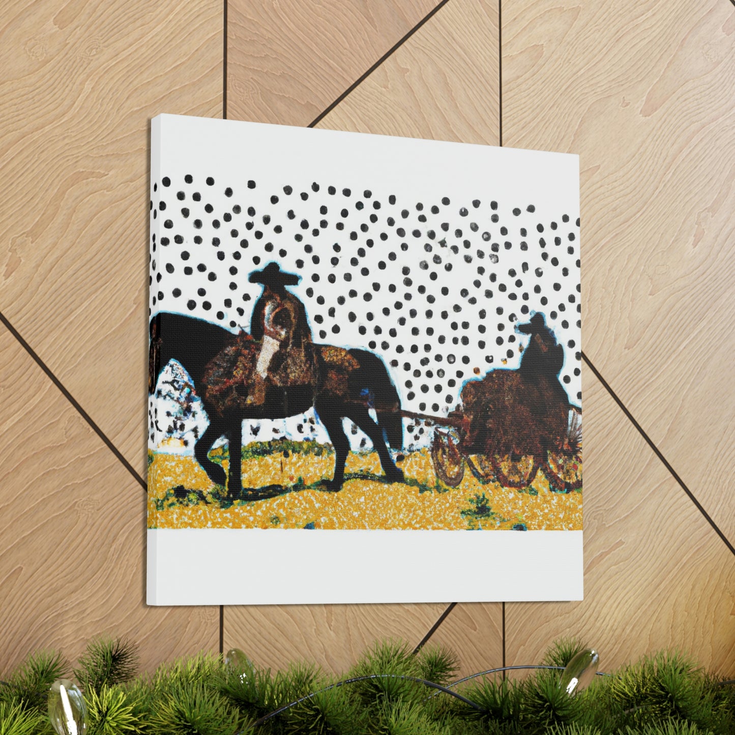 Stagecoach in Pointillism - Canvas