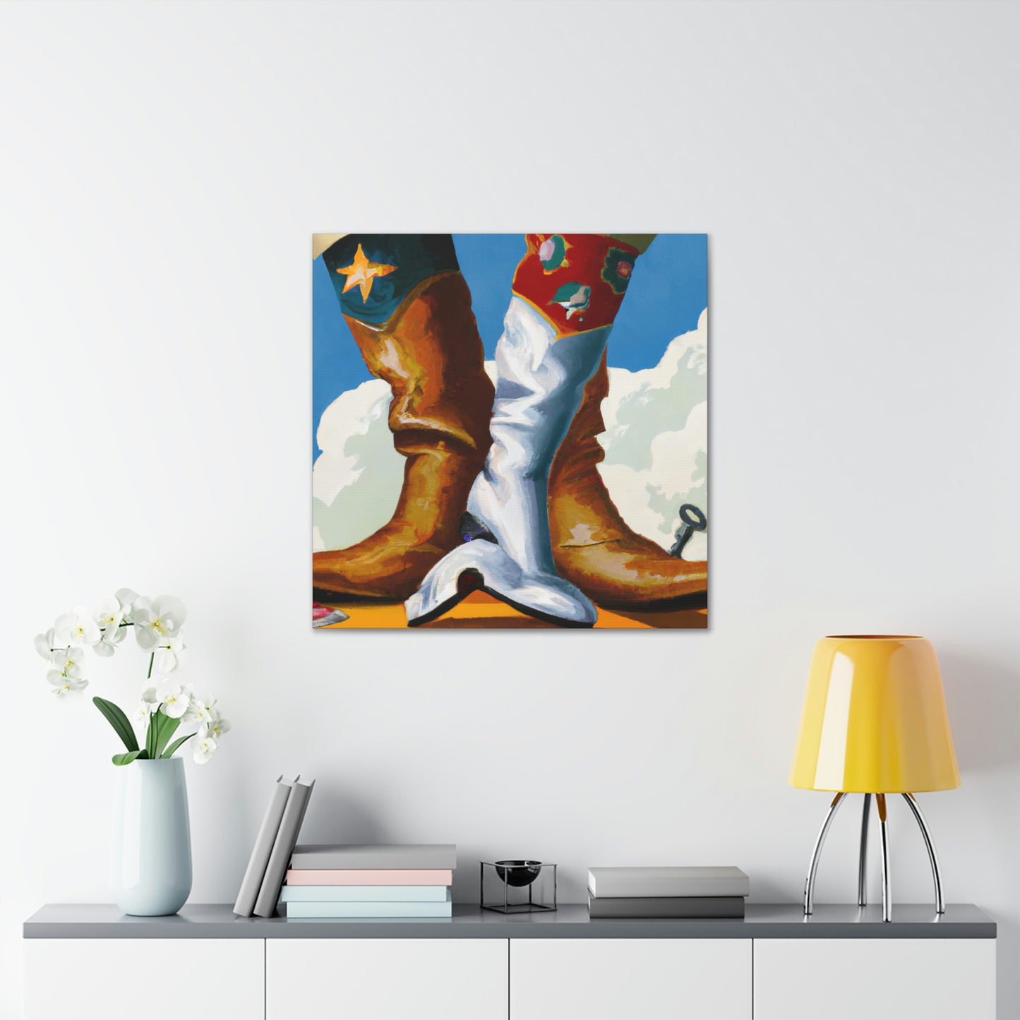 "Boots in a Dreamscape" - Canvas