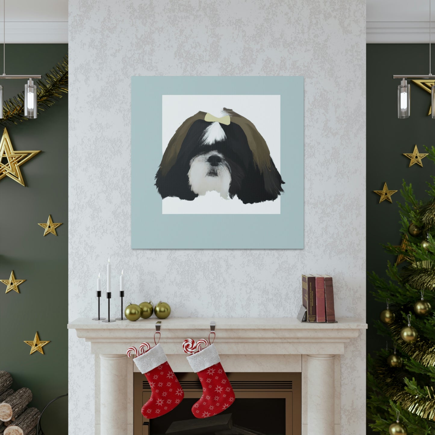 "Classic Shih Tzu Portrait" - Canvas