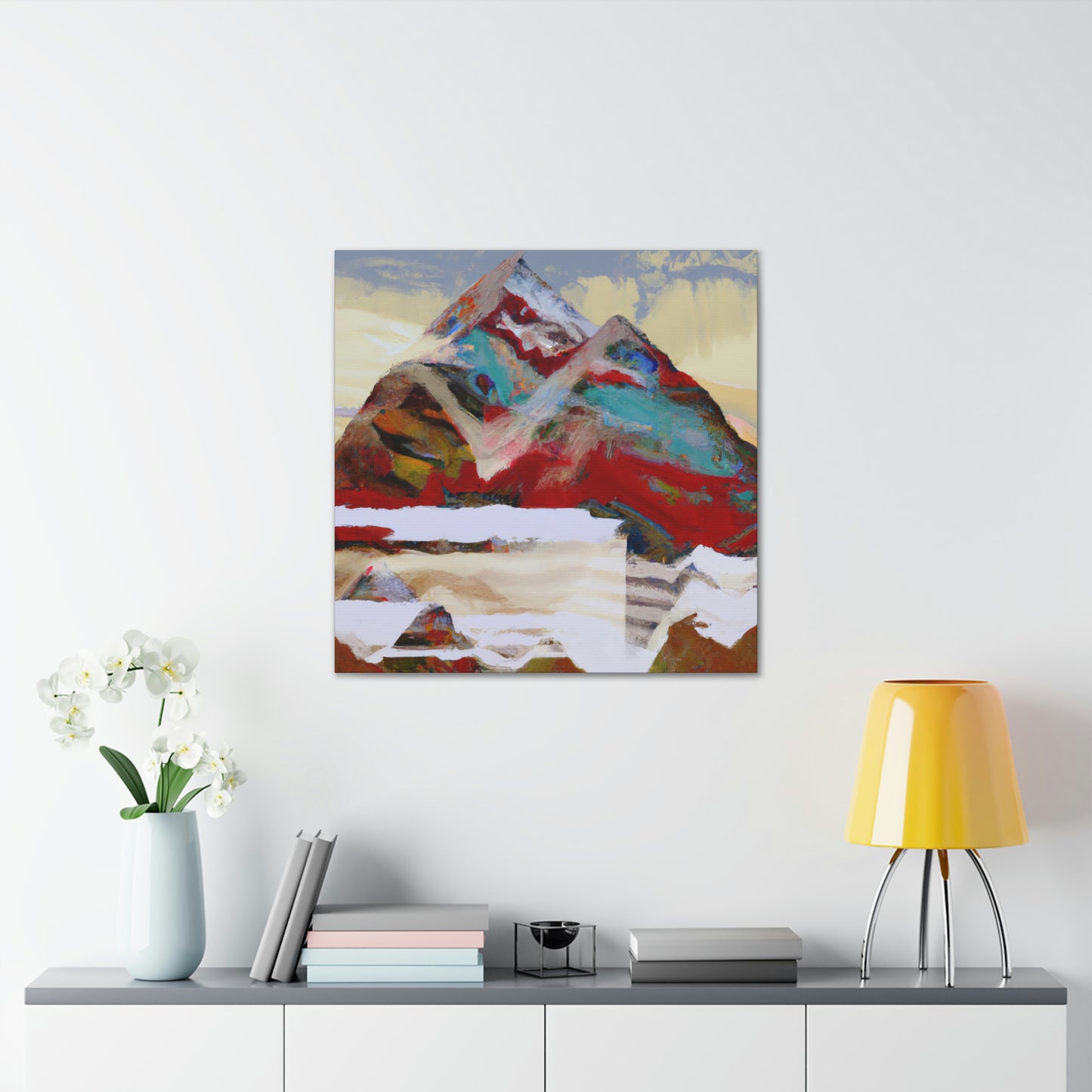 Mountain Night Sky - Canvas