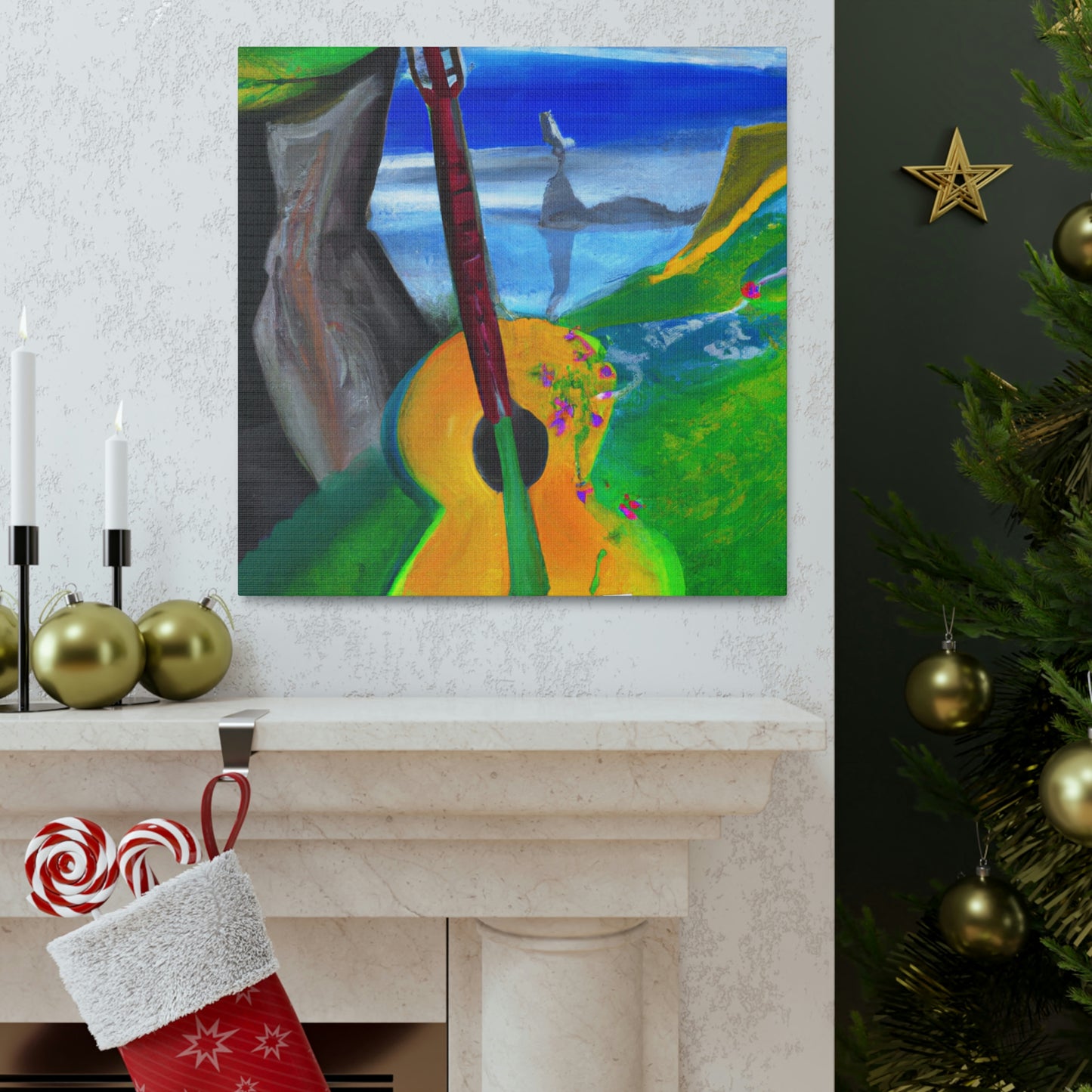 "Guitar Melodic Melody" - Canvas