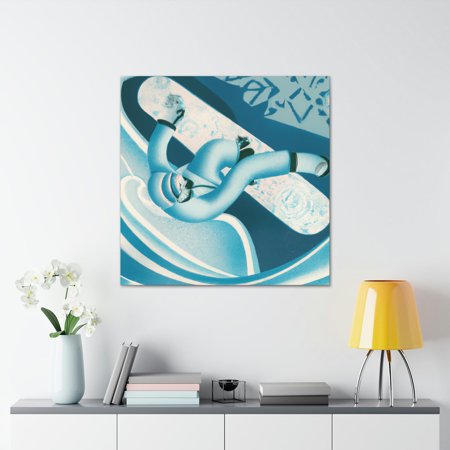 "Sliding the Art Deco" - Canvas