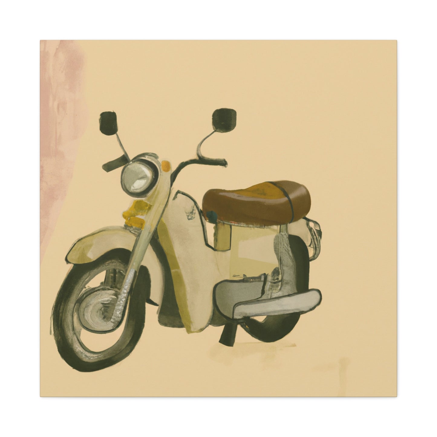 Motorcycle in Monochrome - Canvas