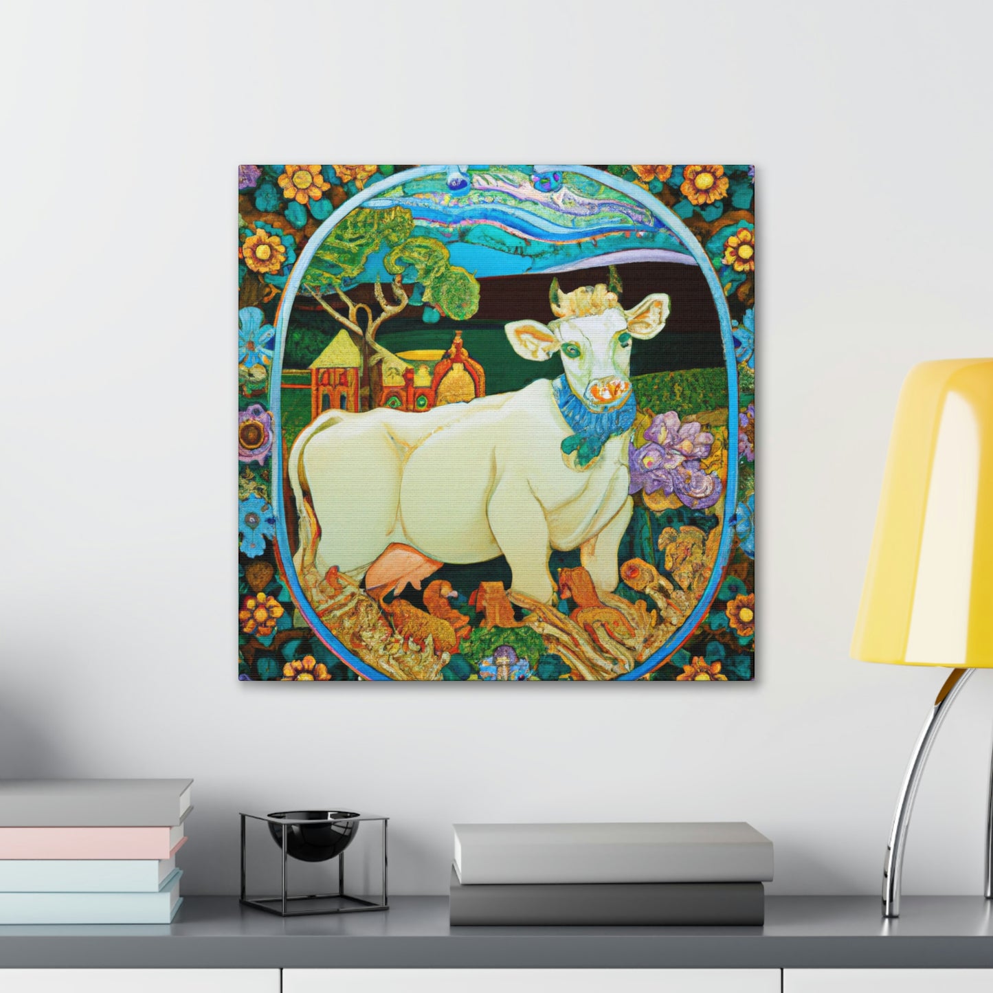 Calf in Art Nouveau - Canvas