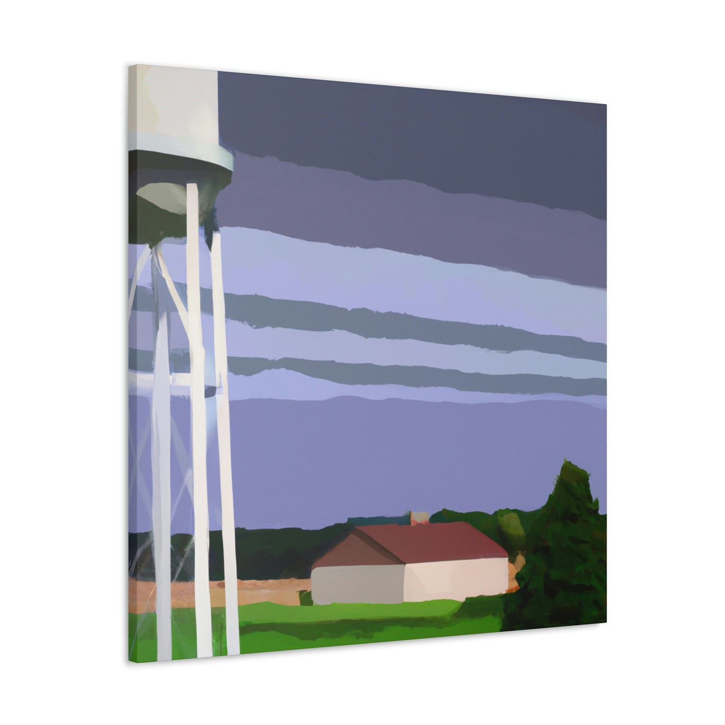 "Water Tower Elegance Abounds" - Canvas