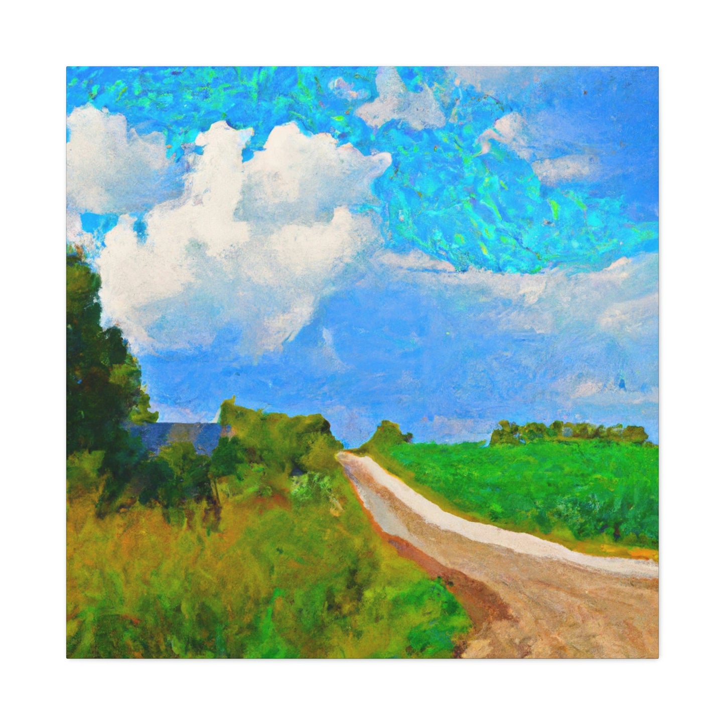 "Country Road Sunset View" - Canvas