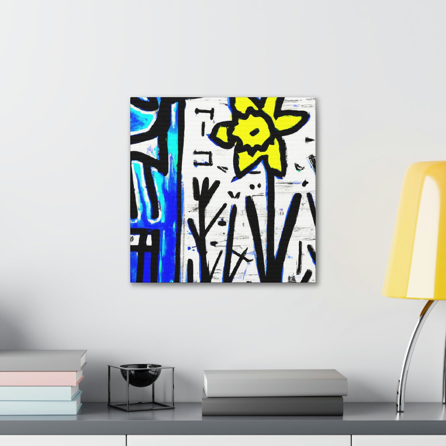 "Daffodils in Abstraction" - Canvas