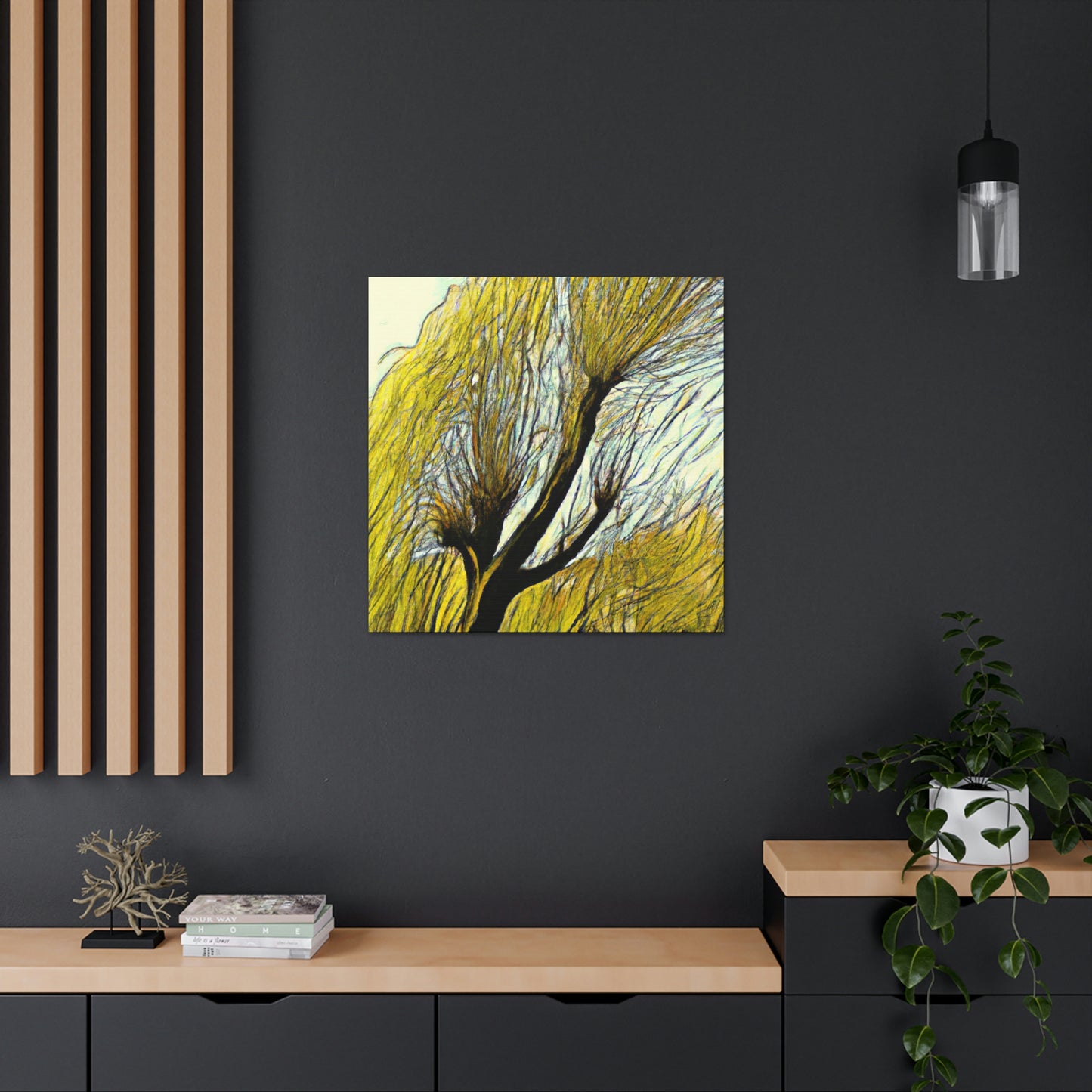 "Willow Tree Reminiscence" - Canvas