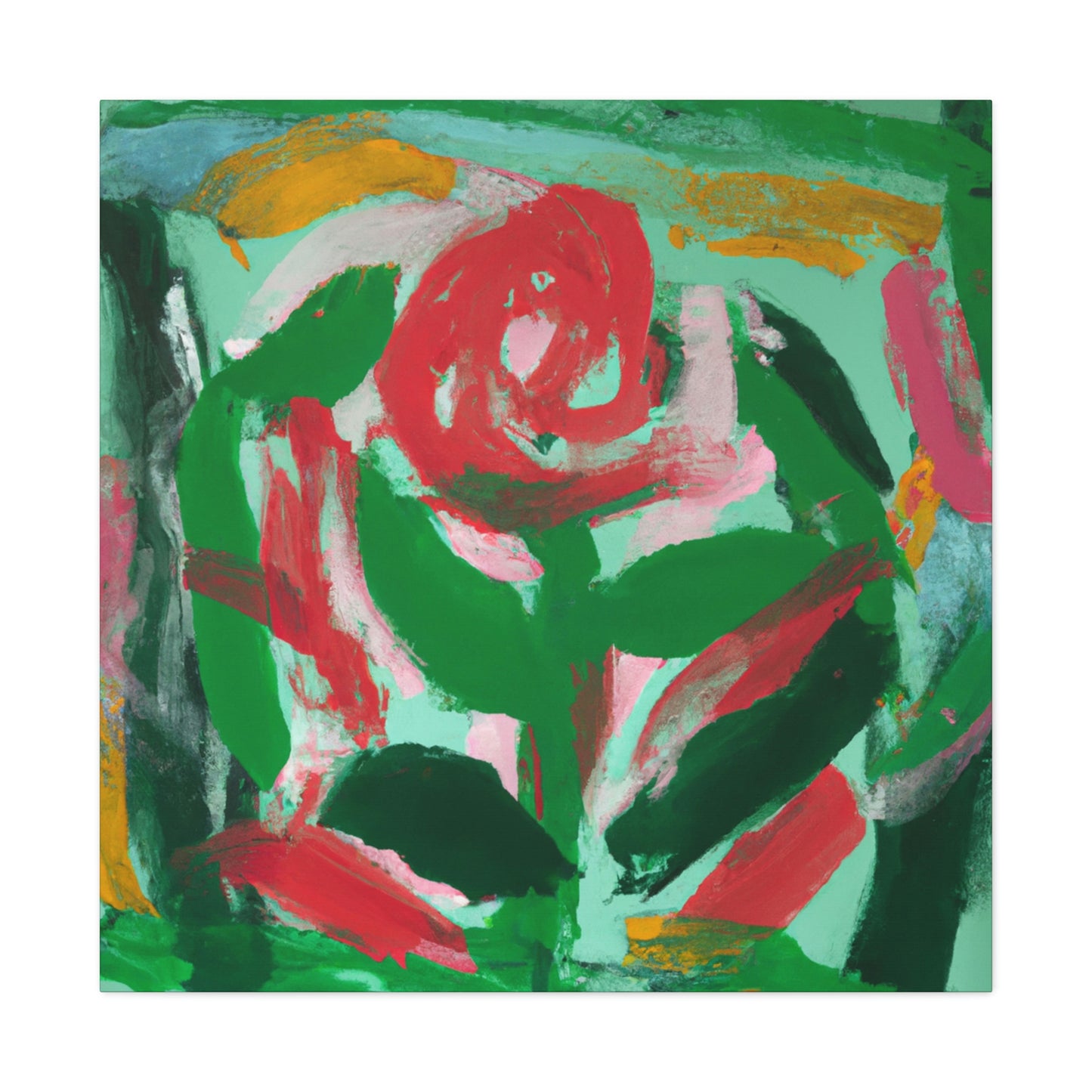 "Rose in Expressionism Era" - Canvas