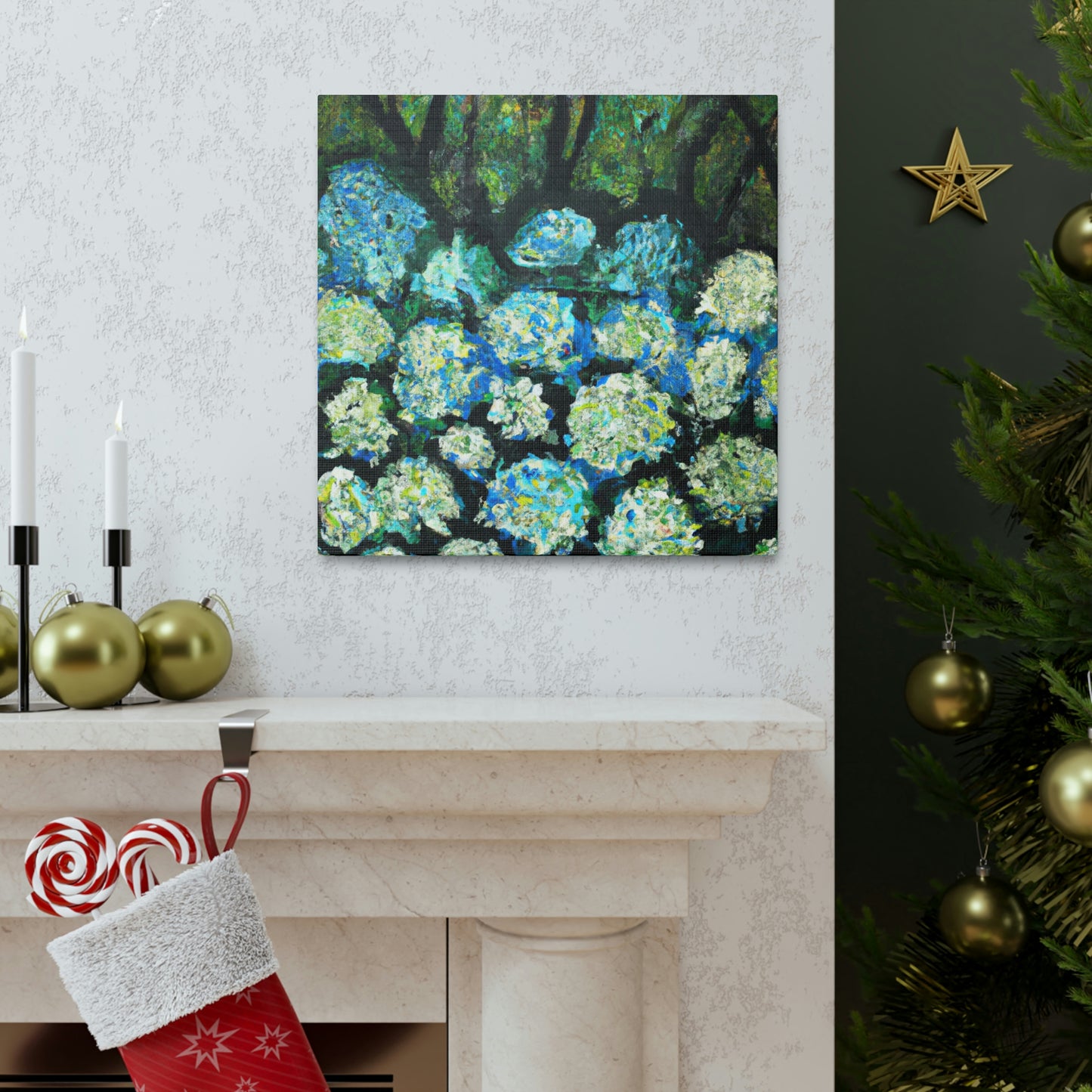 "Hydrangea Abstraction Bliss" - Canvas